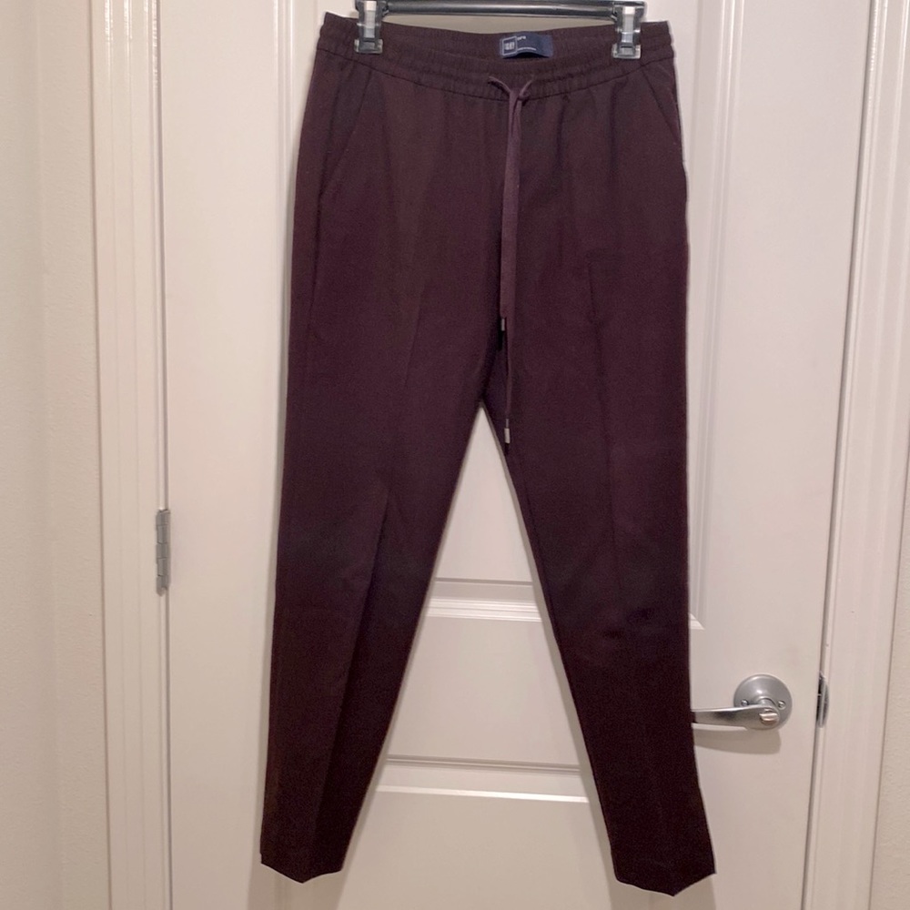 GAP wool blend pants, maroon, size 4R.